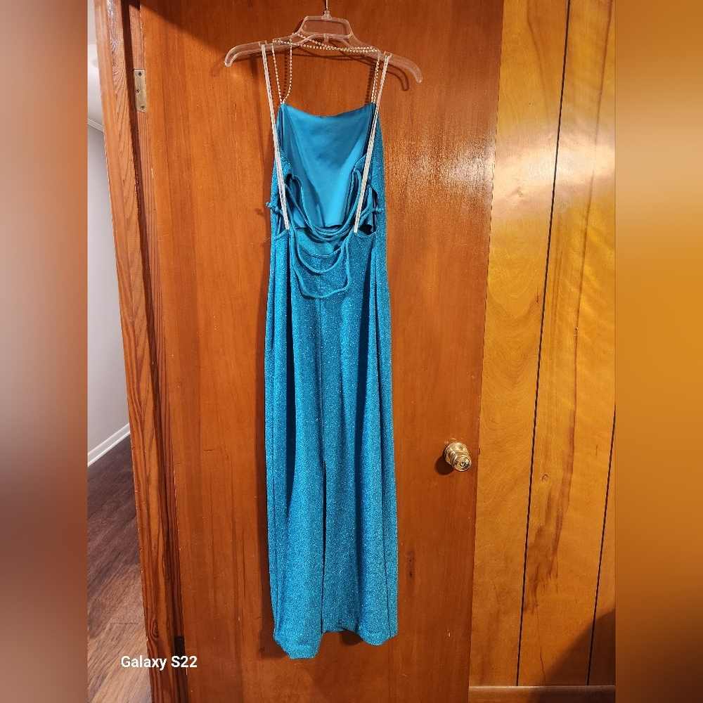 Teal formal dress